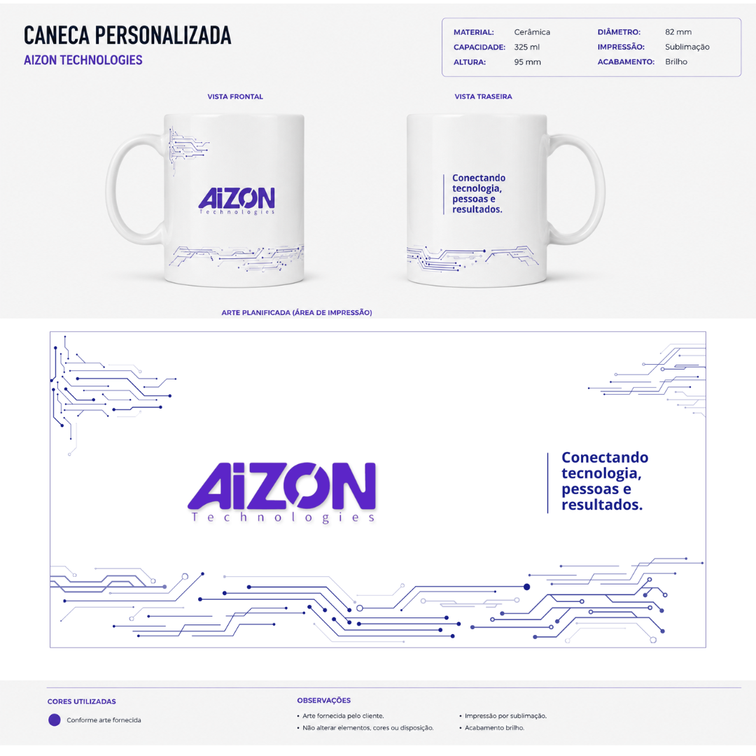 Caneca Aizon — Mockup